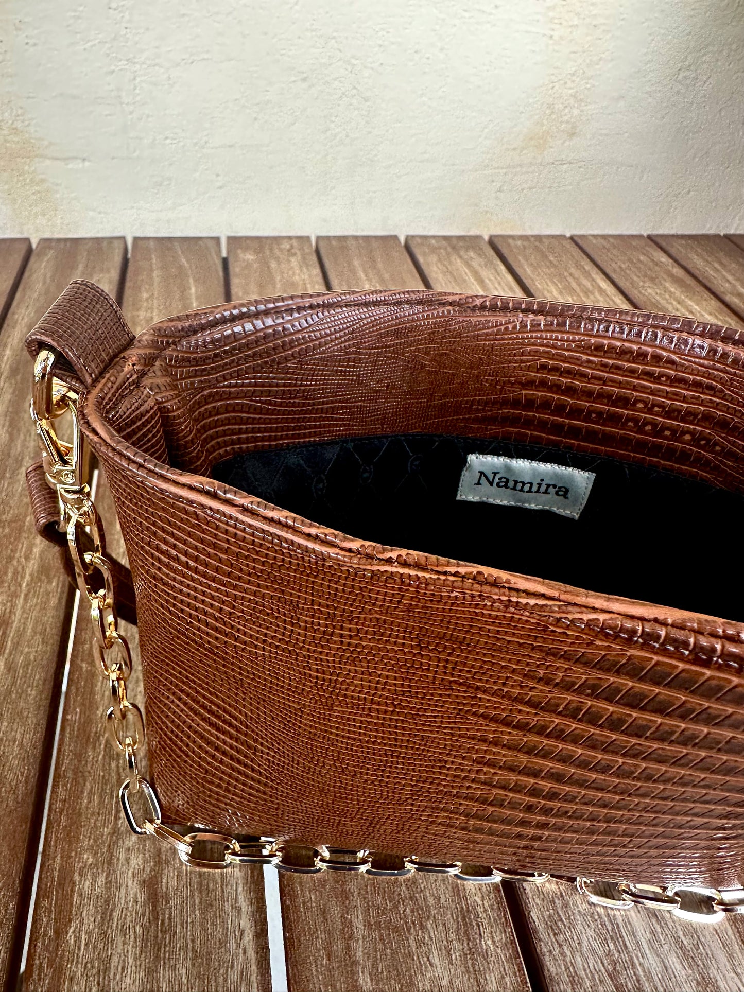Mini shoulder bag-brown