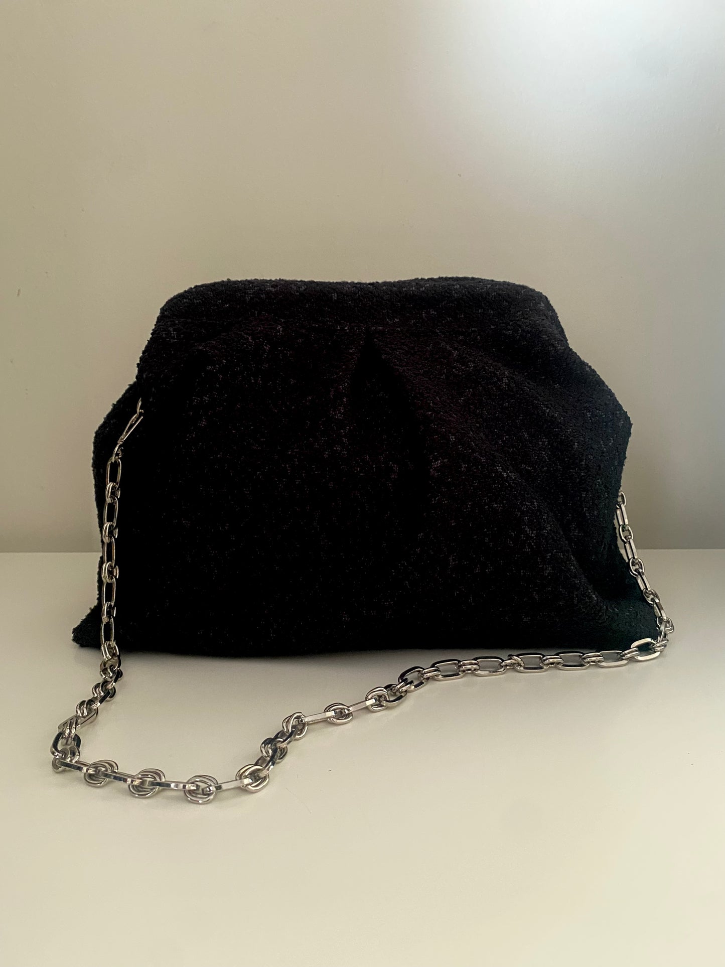 Black clutch-bag