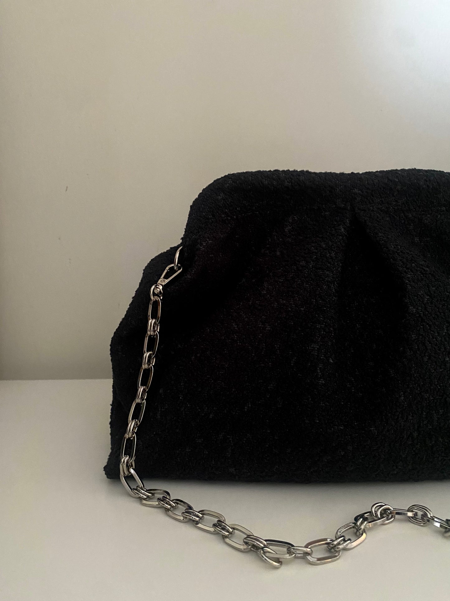 Black clutch-bag