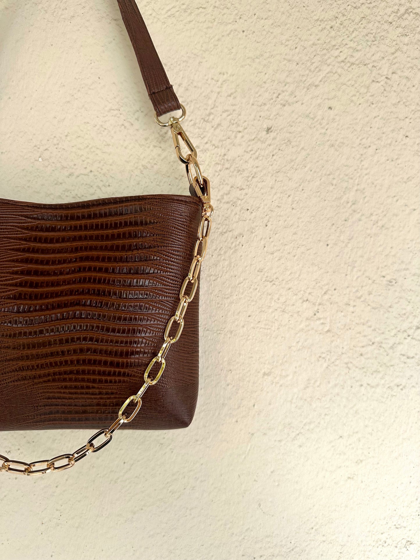 Mini shoulder bag-brown