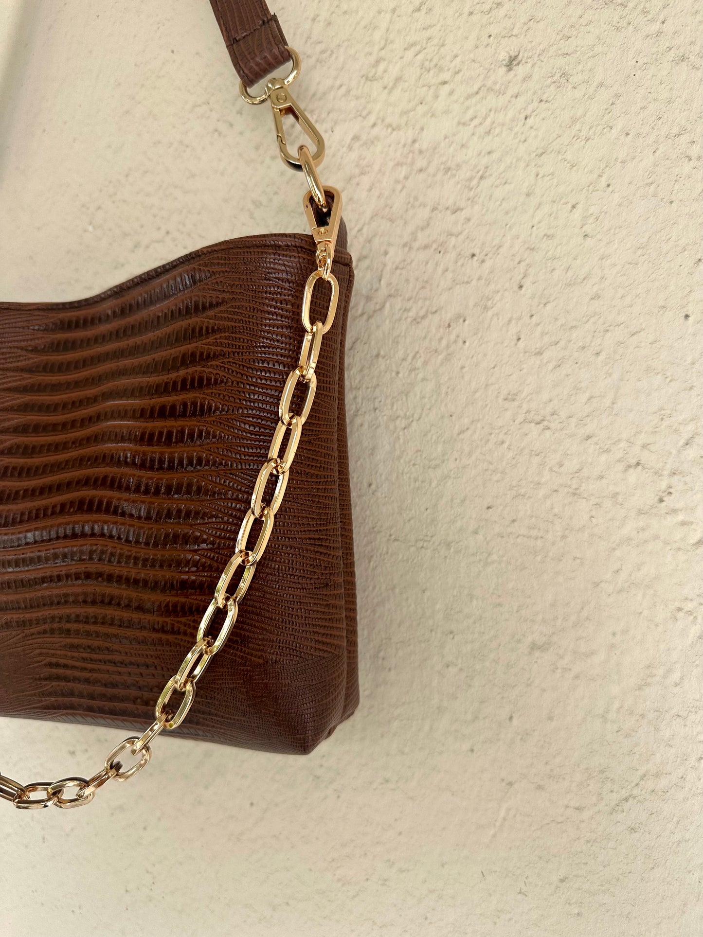 Mini shoulder bag-brown