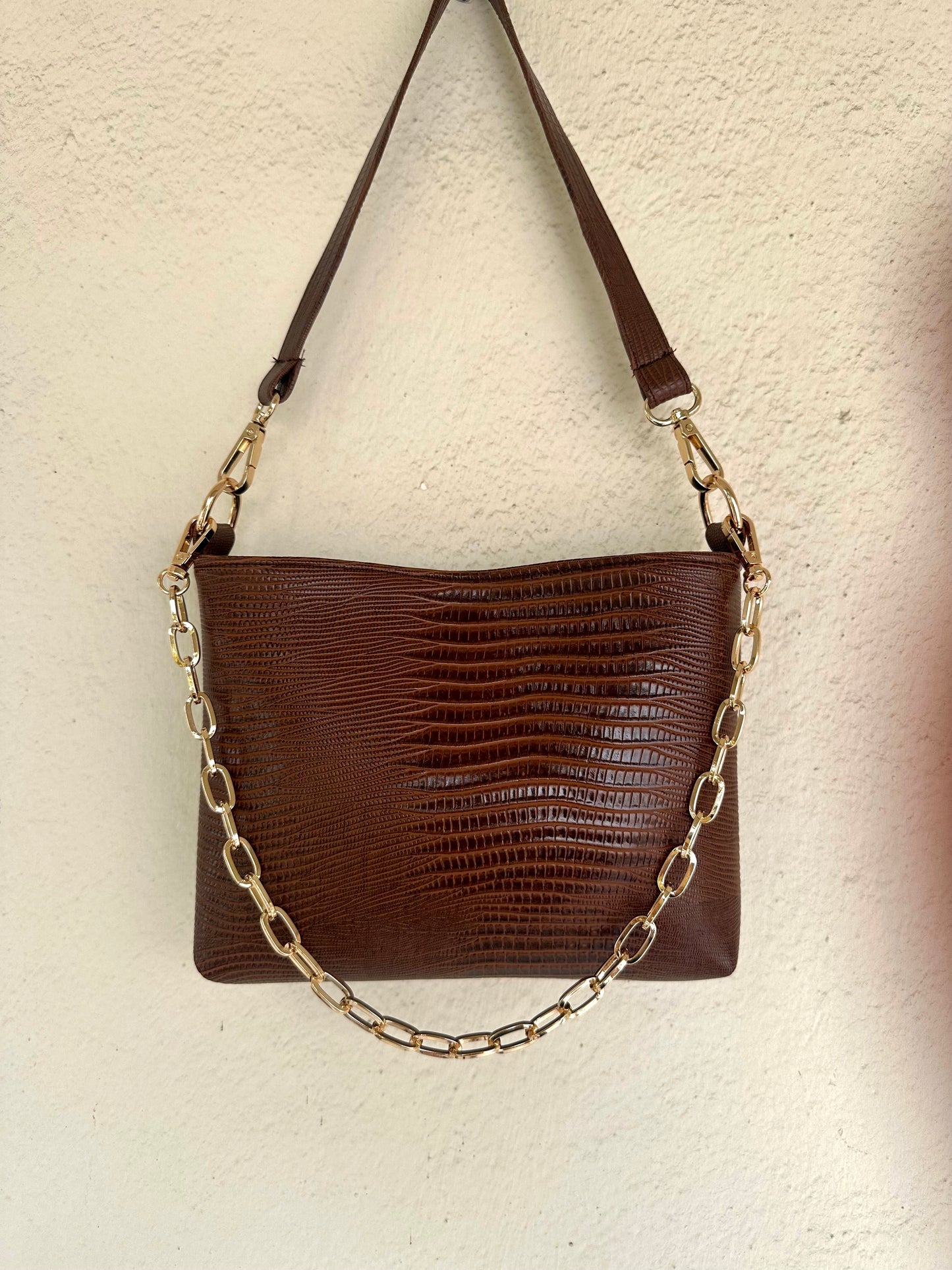 Mini shoulder bag-brown