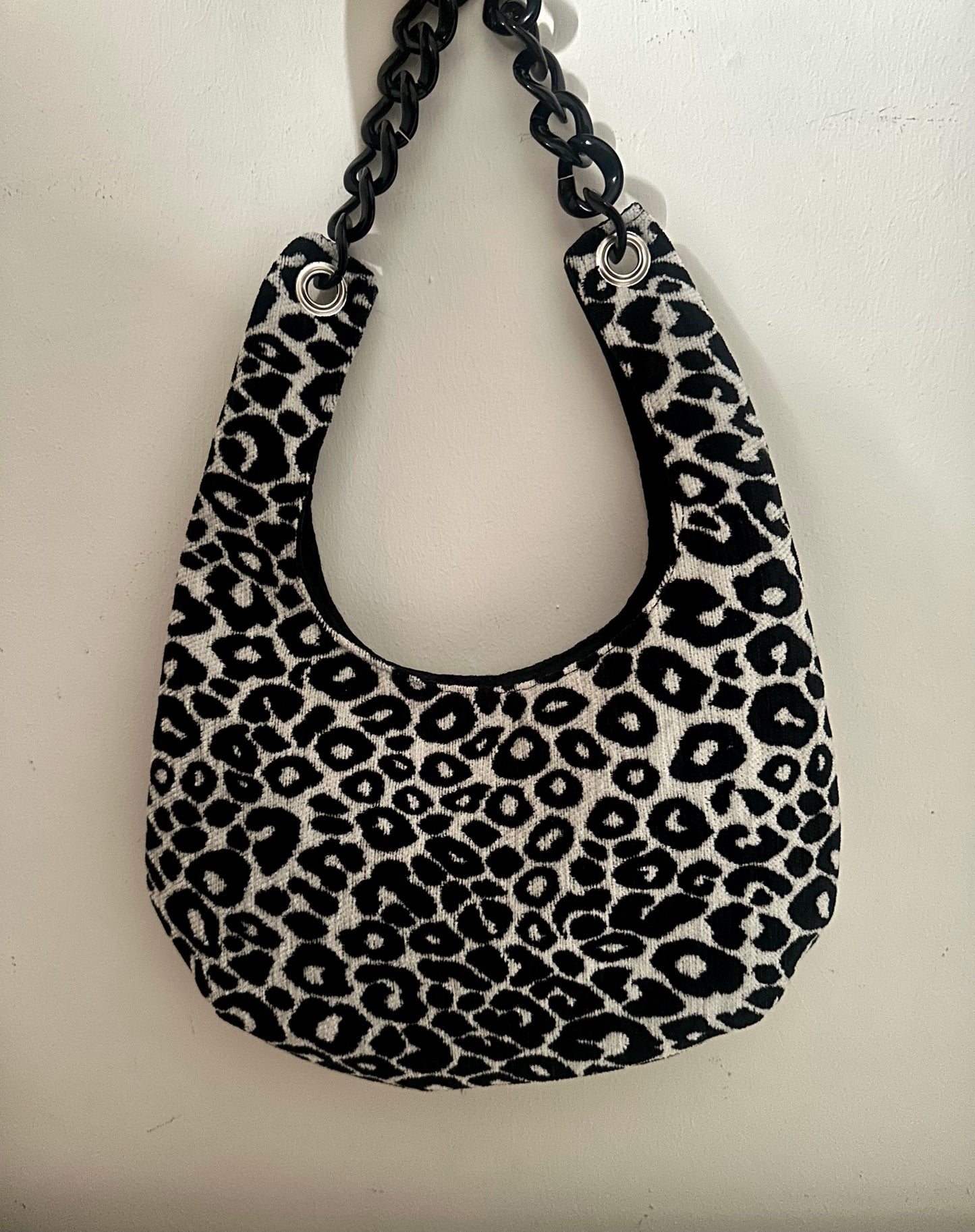 Half moon bag-leopard