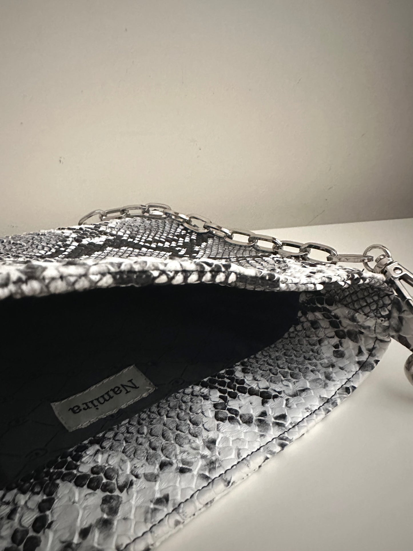 Mini shoulder bag-snake print