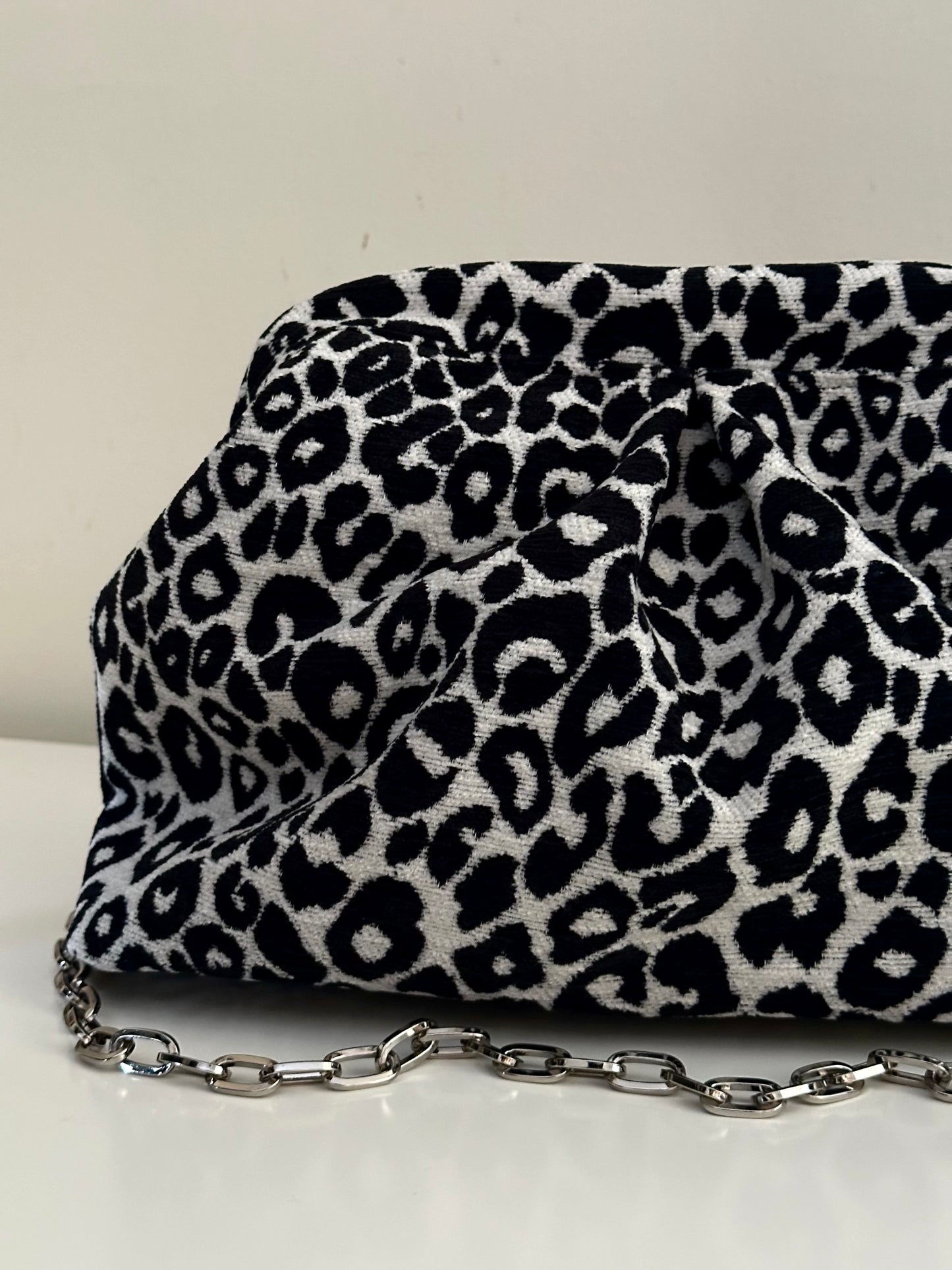 Leopard clutch bag-large