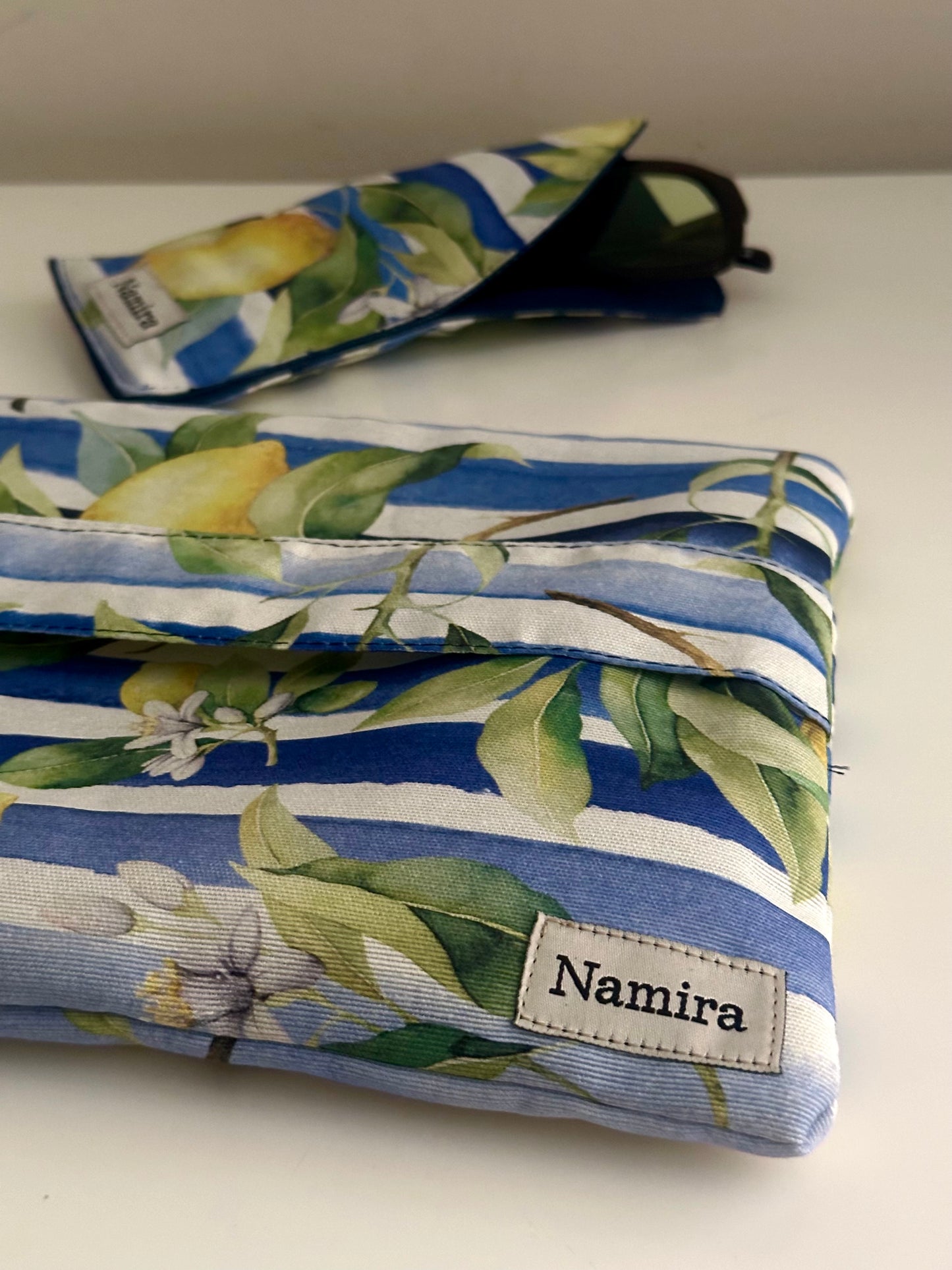 Handbag with sunglasses case
