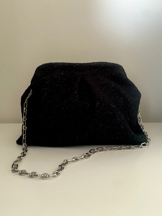 Black clutch-bag