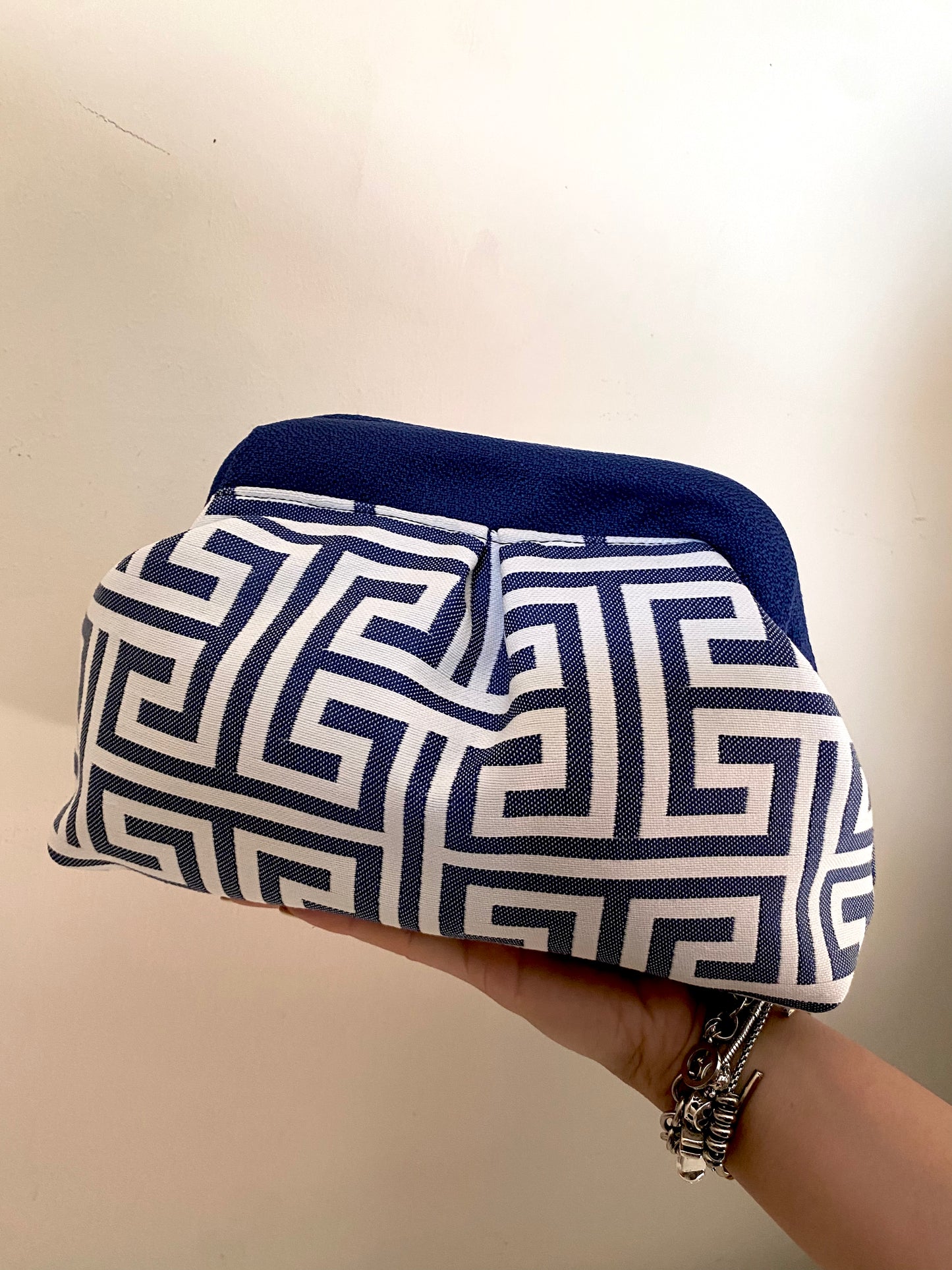 Meandros clutch bag-small