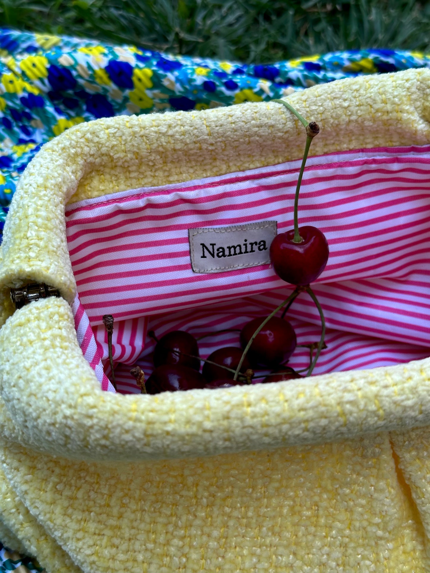 Yellow clutch bag-small