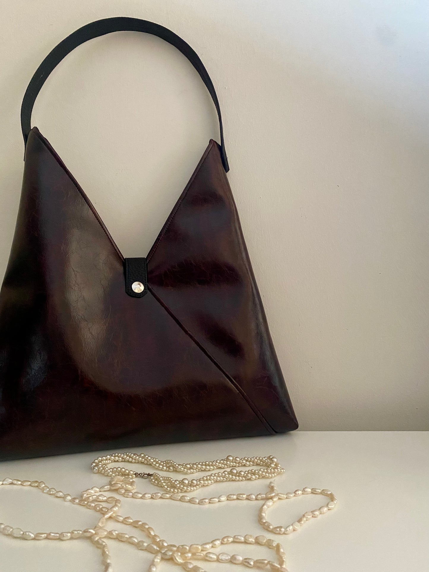 Brown shoulder bag